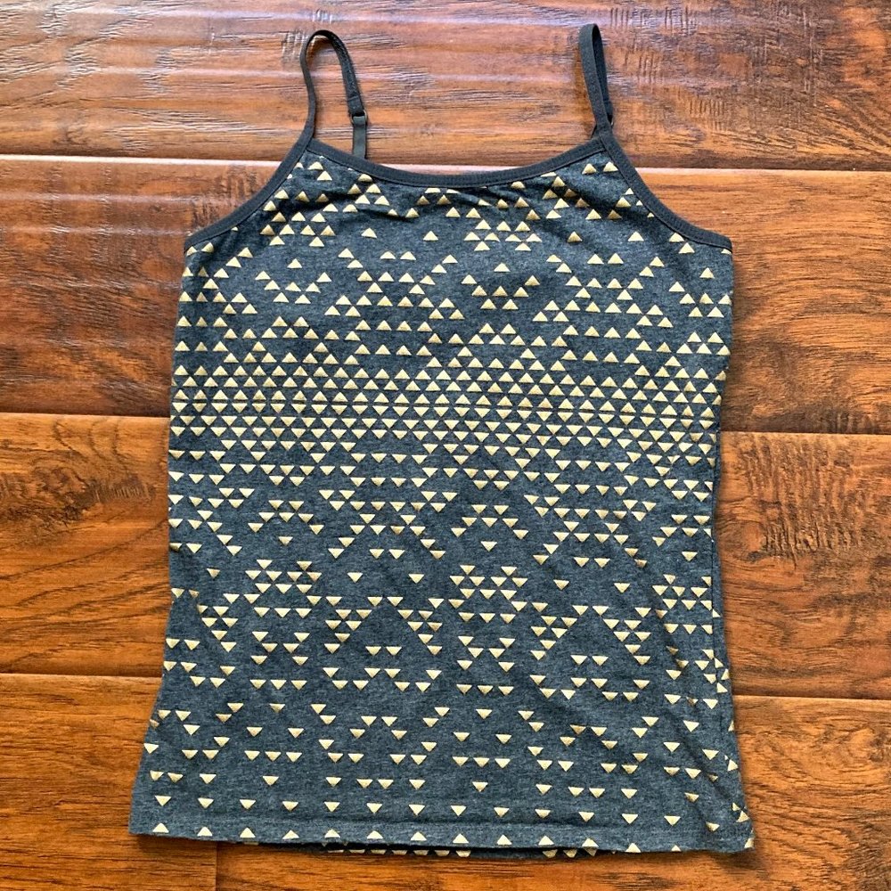Epic Threads girls grey and gold tanktop